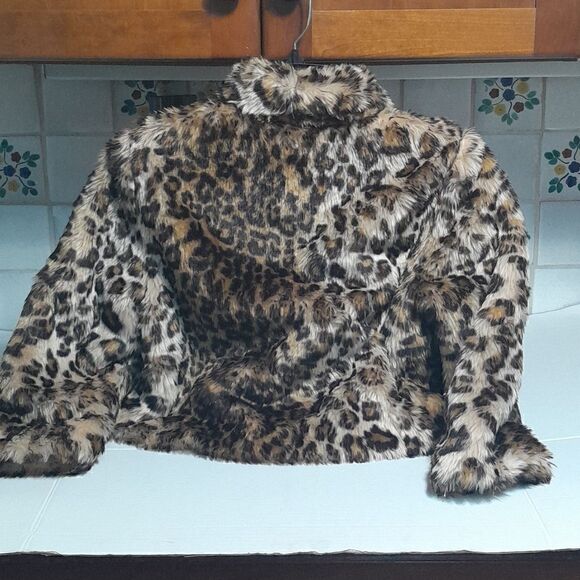 Girls Vera Wang Princess Leopard Coat...Size S...New Condition.. - Picture 5 of 6